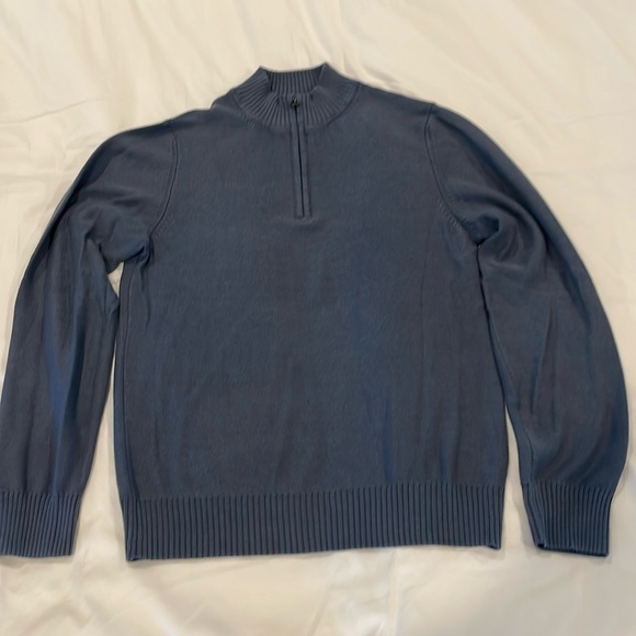 Billy Reid Blue Cotton/Cashmere Men’s Sweater Small - Picture 1 of 9